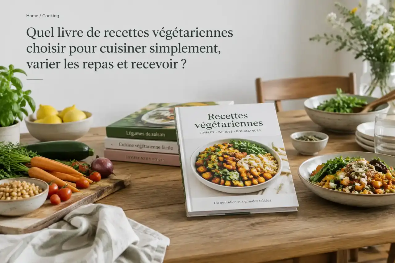 Quel livre de recettes végétariennes choisir pour cuisiner simplement, varier les repas et recevoir ?