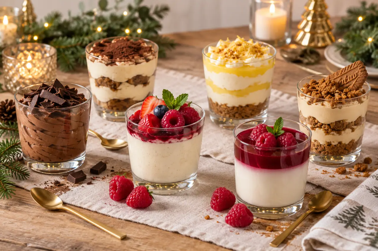 Des verrines sucrées faciles et rapides, prêtes la veille pour les repas festifs
